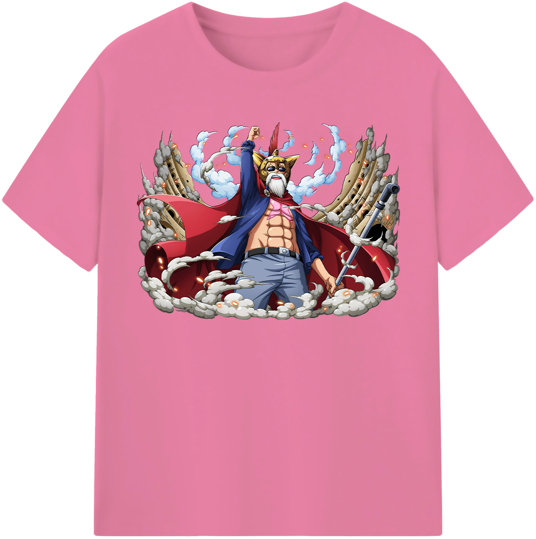 ワンピース モンキー・D・ルフィ ONE PIECE Monkey D. Luffy 綿100％半袖Tシャツ（フロントプリント）